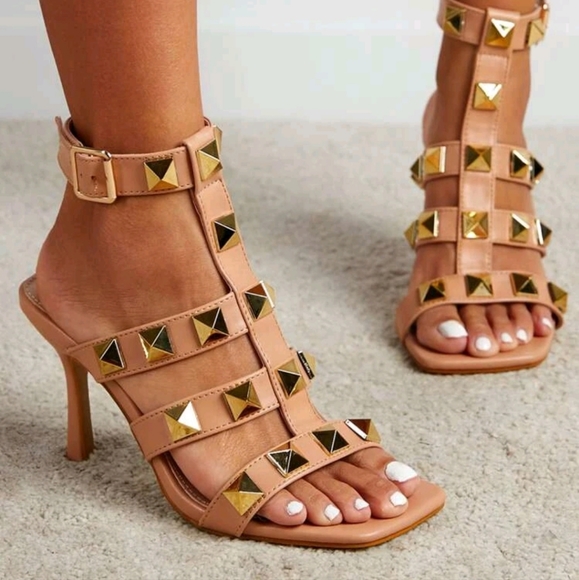 Studded decor gladiator sandals - Picture 1 of 6